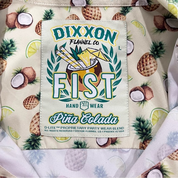 DIXXON Flannel Co Pina Colada button up shirt - Picture 4 of 4
